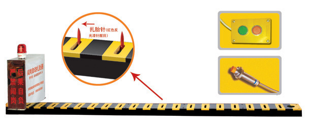 佛山顺德区V3嵌入式闯岗自动扎胎器/阻车器
